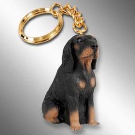 Black and Tan Coonhound Keychain