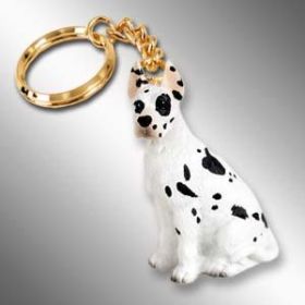 Great Dane - Harlequin - Keychain