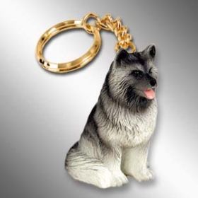 Keeshond Keychain