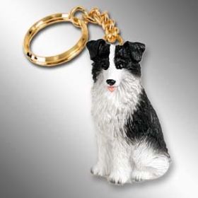 Border Collie Keychain