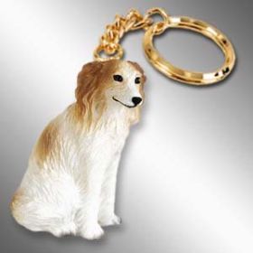Borzoi Keychain
