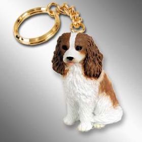 Cavalier King Charles Spaniel - Brown and White - Keychain