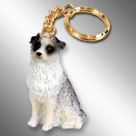 Australian Shepherd - Blue - Keychain