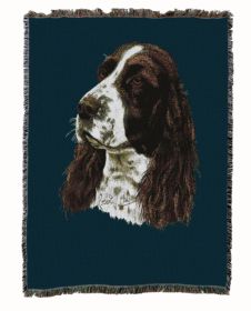 English Springer Spaniel 1 Cotton Woven Throw