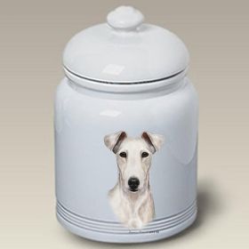 Wire Fox Terrier - White - Best of Breed Ceramic Treat Jar