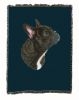 French Bulldog Cotton Woven Throw