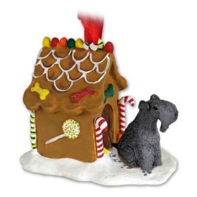 Kerry Blue Terrier - Gingerbread House Ornament