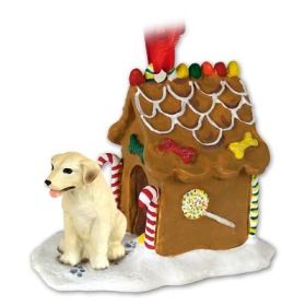 Labrador Retriever - Yellow - Gingerbread House Ornament