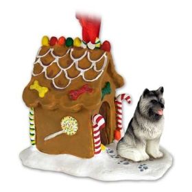 Keeshond - Gingerbread House Ornament