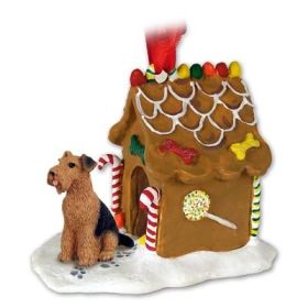 Airedale Terrier - Gingerbread House Ornament