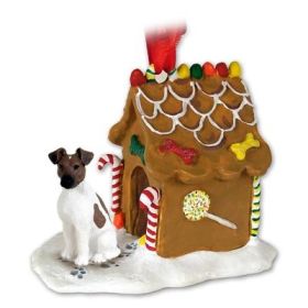 Smooth Fox Terrier - Brown and White - Gingerbread House Ornament