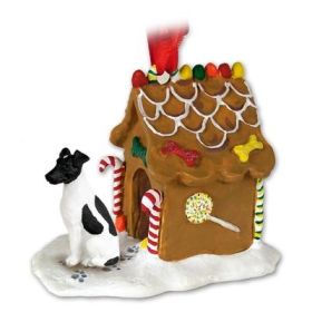Smooth Fox Terrier - Black and White - Gingerbread House Ornament