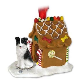 Border Collie - Gingerbread House Ornament