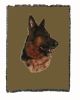 German Shepherd Cotton Woven Throw