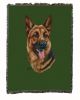 German Shepherd 3 Cotton Woven Throw