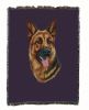 German Shepherd 3 Cotton Woven Throw