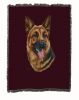 German Shepherd 3 Cotton Woven Throw