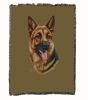 German Shepherd 3 Cotton Woven Throw