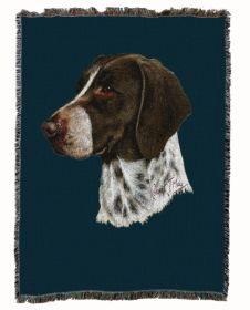 German Shorthaired Pointer 1 Cotton Woven Throw