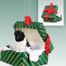 Newfoundland - Landseer Green Gift Box Ornament