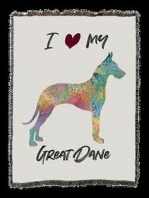 Great Dane Splash Cotton Woven Throw