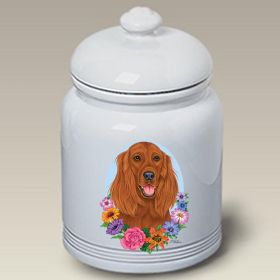 Irish Setter - Best of Breed TP Ceramic Treat Jar