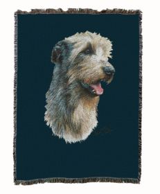 Irish Wolfhound 1 Cotton Woven Throw
