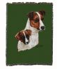 Jack Russell Terrier with Puppy Cotton Woven Throw