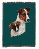 Jack Russell Terrier with Puppy Cotton Woven Throw
