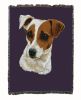 Jack Russell Terrier 1 Cotton Woven Throw