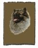 Keeshond Cotton Woven Throw