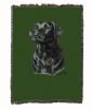 Labrador Retriever - Black - Cotton Woven Throw