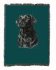 Labrador Retriever - Black - Cotton Woven Throw