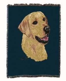 Labrador Retriever - Yellow - Cotton Woven Throw