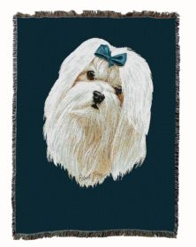 Maltese Cotton Woven Throw