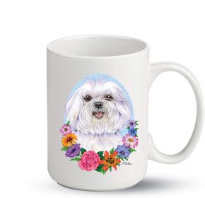 Maltese - Best of Breed PItcher Flower Mugs
