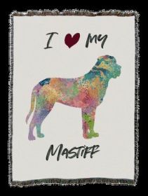 Mastiff Splash Cotton Woven Throw