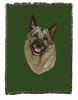 Norwegian Elkhound Cotton Woven Throw