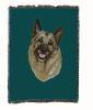 Norwegian Elkhound Cotton Woven Throw