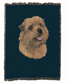 Norfolk Terrier Cotton Woven Throw