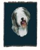 Old English Sheepdog Cotton Woven Throw