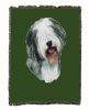 Old English Sheepdog Cotton Woven Throw
