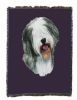 Old English Sheepdog Cotton Woven Throw