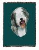 Old English Sheepdog Cotton Woven Throw