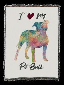 Pitbull Splash Cotton Woven Throw