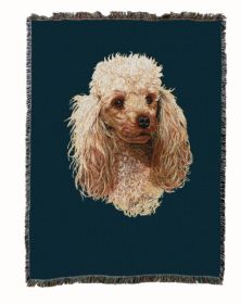 Poodle - Cream - Cotton Woven Throw