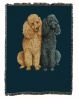 Poodles 2 Cotton Woven Throw