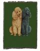 Poodles 2 Cotton Woven Throw