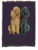 Poodles 2 Cotton Woven Throw