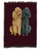 Poodles 2 Cotton Woven Throw